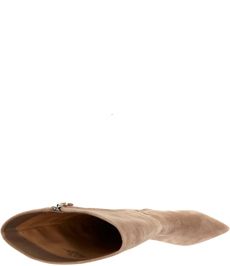 Lauren Ralph Lauren McKay Suede Kitten Heel Tall Boots