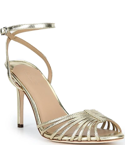 Lauren Ralph Lauren Mckayla Strappy Metallic Dress Sandals