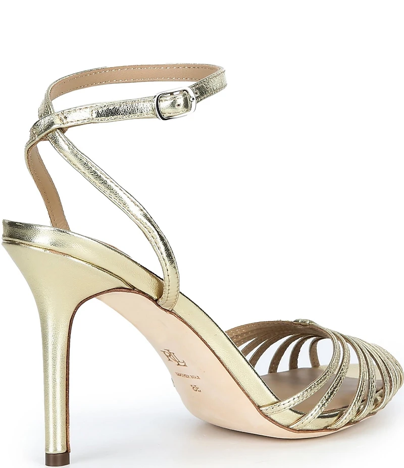 Lauren Ralph Lauren Mckayla Strappy Metallic Dress Sandals