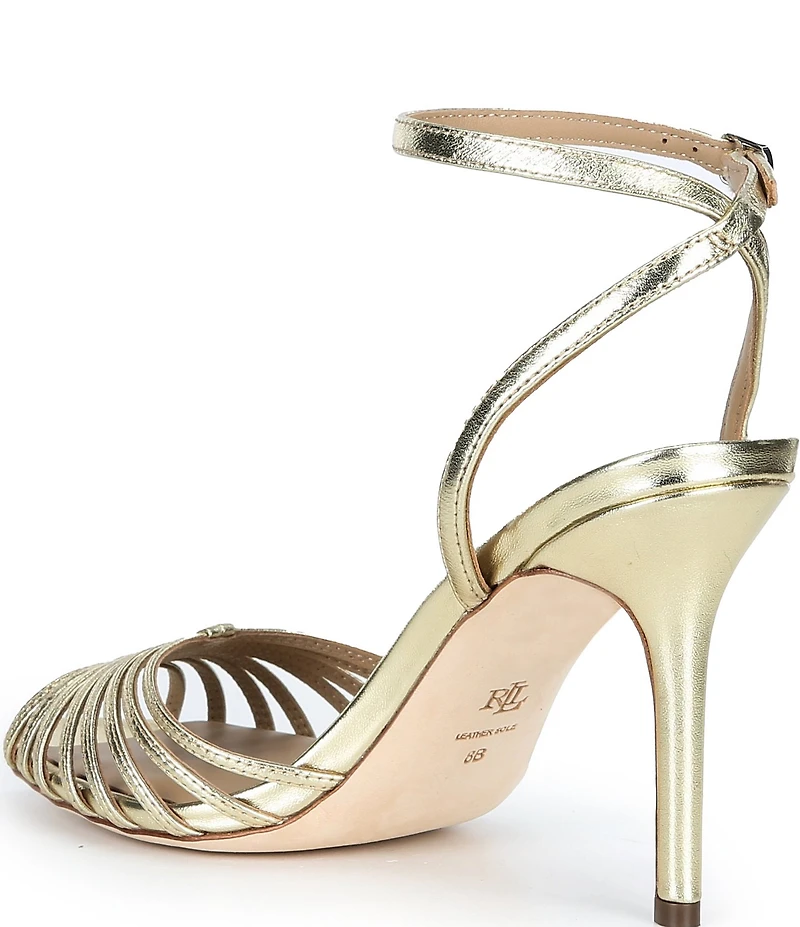 Lauren Ralph Lauren Mckayla Strappy Metallic Dress Sandals