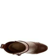 Lauren Ralph Lauren Mckinsey Burnished Leather Booties