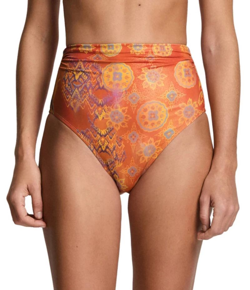 Lauren Ralph Lauren Medallion Shimmer High Waist Swim Bottom