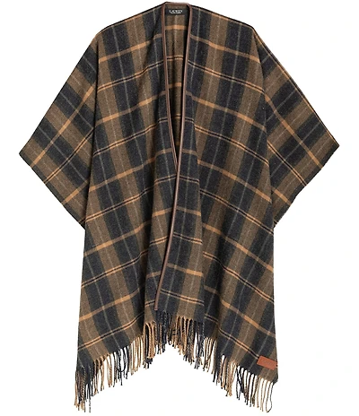 Lauren Ralph Lauren Menswear Plaid Ruana
