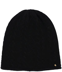 Lauren Ralph Lauren Mini Cable Knit Slouchy Beanie
