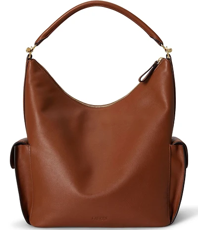 Lauren Ralph Lauren Nappa Leather Large Blaike Shoulder Bag