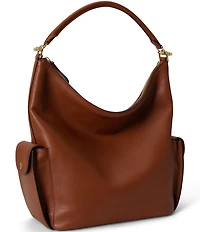 Lauren Ralph Lauren Nappa Leather Large Blaike Shoulder Bag