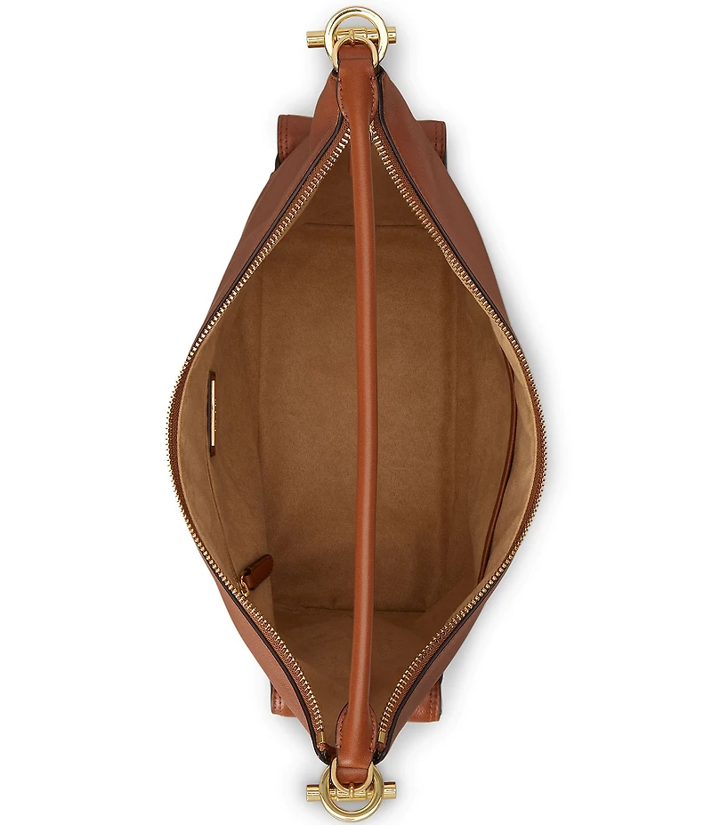 Lauren Ralph Lauren Nappa Leather Large Blaike Shoulder Bag