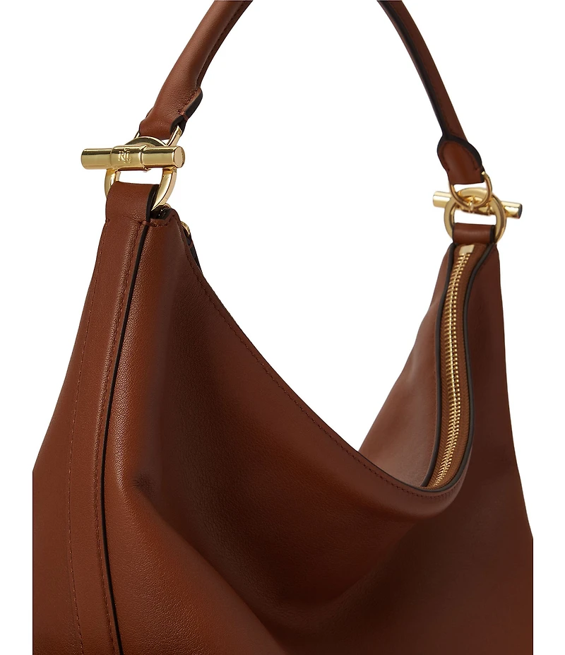 Lauren Ralph Lauren Nappa Leather Large Blaike Shoulder Bag