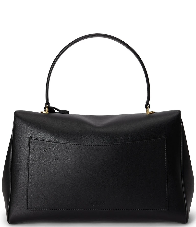 Lauren Ralph Lauren Nappa Leather Medium Farrah Soft Satchel Bag