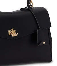 Lauren Ralph Lauren Nappa Leather Medium Farrah Soft Satchel Bag