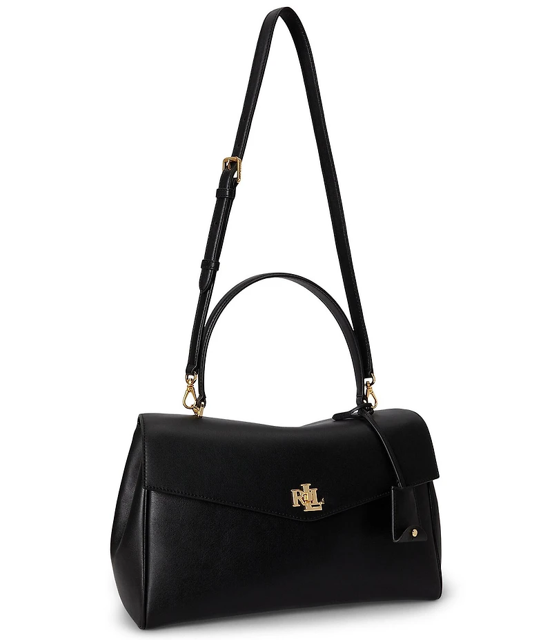 Lauren Ralph Lauren Nappa Leather Medium Farrah Soft Satchel Bag