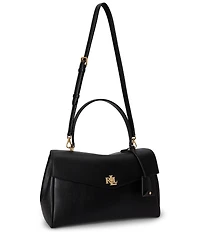Lauren Ralph Lauren Nappa Leather Medium Farrah Soft Satchel Bag