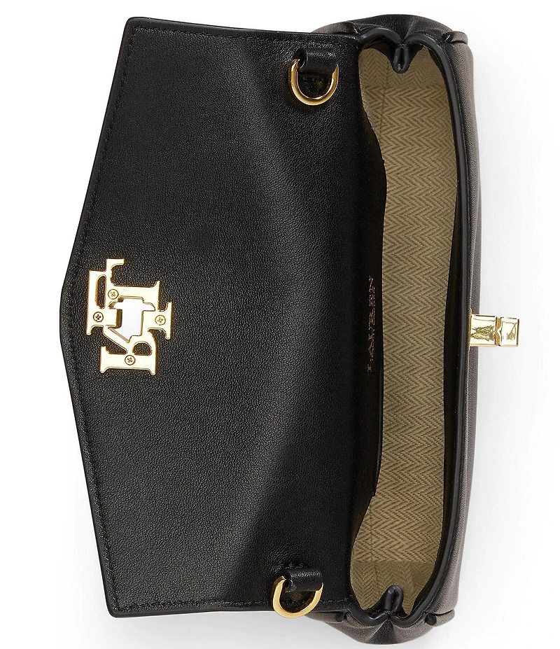 Lauren Ralph Lauren Nappa Leather Tanner Crossbody Wallet
