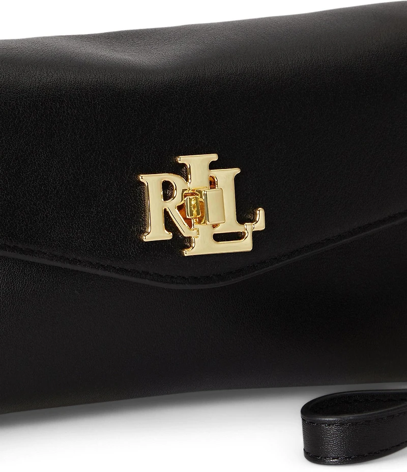Lauren Ralph Lauren Nappa Leather Tanner Crossbody Wallet