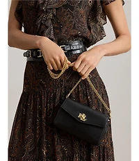Lauren Ralph Lauren Nappa Leather Tanner Crossbody Wallet