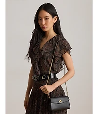 Lauren Ralph Lauren Nappa Leather Tanner Crossbody Wallet