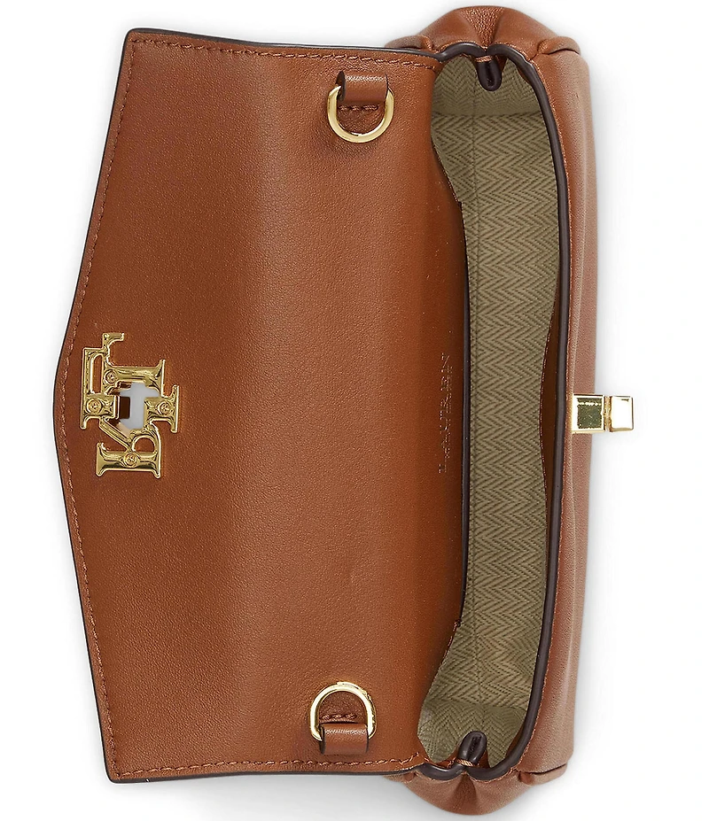 Lauren Ralph Lauren Nappa Leather Tanner Crossbody Wallet
