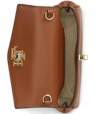 Lauren Ralph Lauren Nappa Leather Tanner Crossbody Wallet