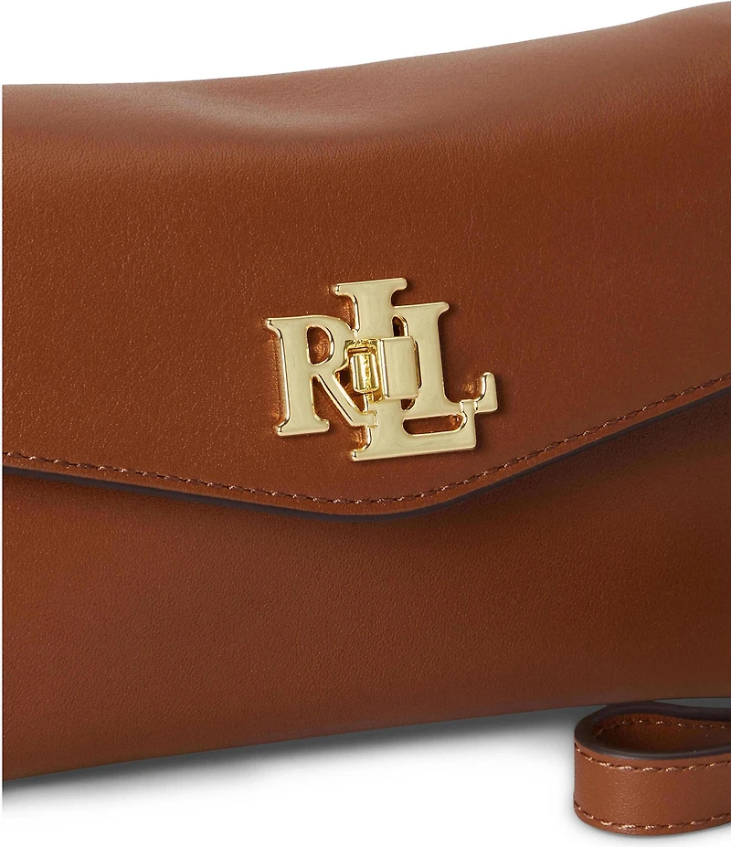 Lauren Ralph Lauren Nappa Leather Tanner Crossbody Wallet