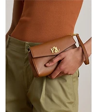 Lauren Ralph Lauren Nappa Leather Tanner Crossbody Wallet