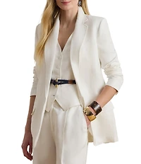 Lauren Ralph Lauren Notch Lapel Long Sleeve Blazer