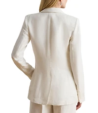 Lauren Ralph Lauren Notch Lapel Long Sleeve Blazer