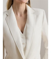 Lauren Ralph Lauren Notch Lapel Long Sleeve Blazer