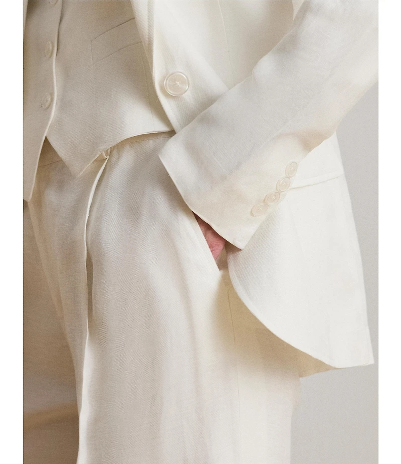 Lauren Ralph Lauren Notch Lapel Long Sleeve Blazer