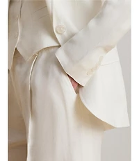 Lauren Ralph Lauren Notch Lapel Long Sleeve Blazer