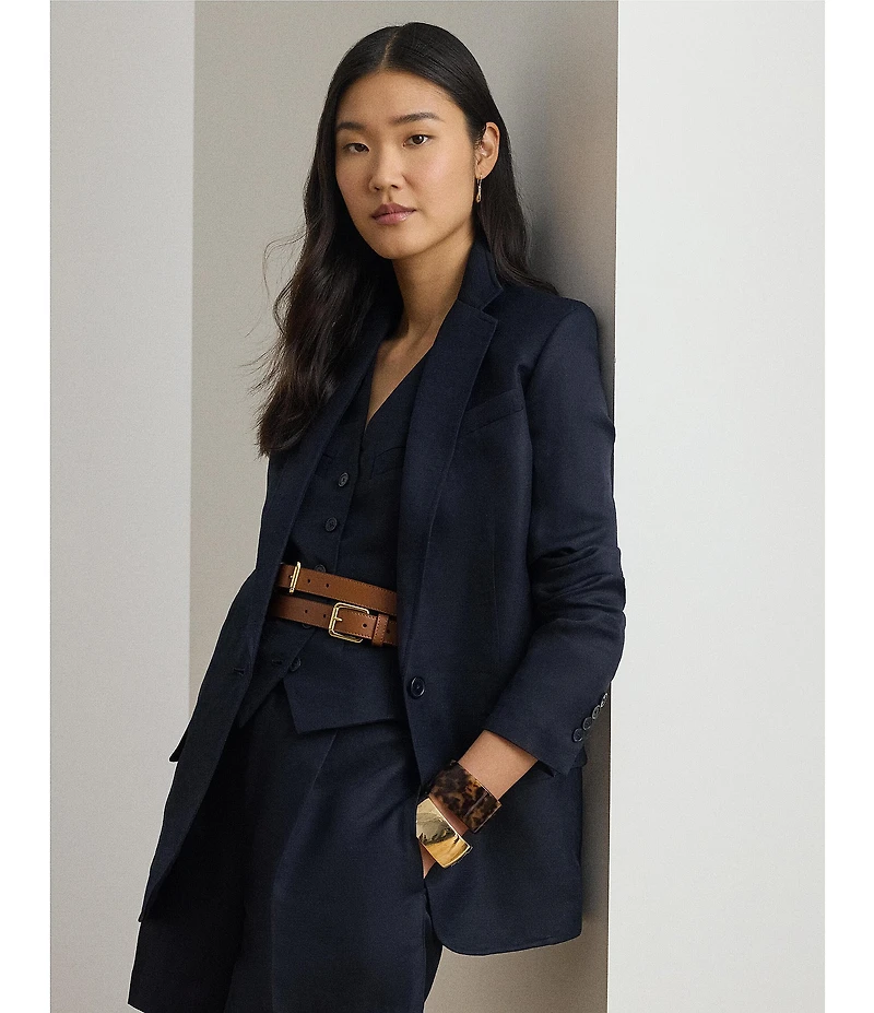 Lauren Ralph Lauren Notch Lapel Long Sleeve Coordinating Jacket