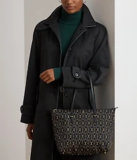 Lauren Ralph Lauren Nylon Medium Keaton Tote Bag
