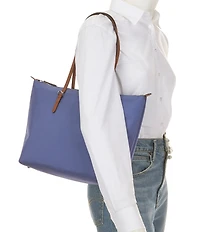 Lauren Ralph Lauren Keaton Medium Nylon Tote Bag