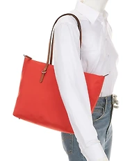 Lauren Ralph Lauren Keaton Medium Nylon Tote Bag