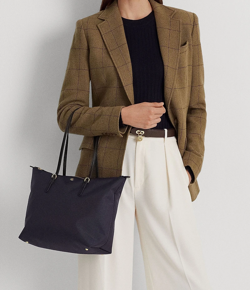 Lauren Ralph Lauren Keaton Medium Nylon Tote Bag