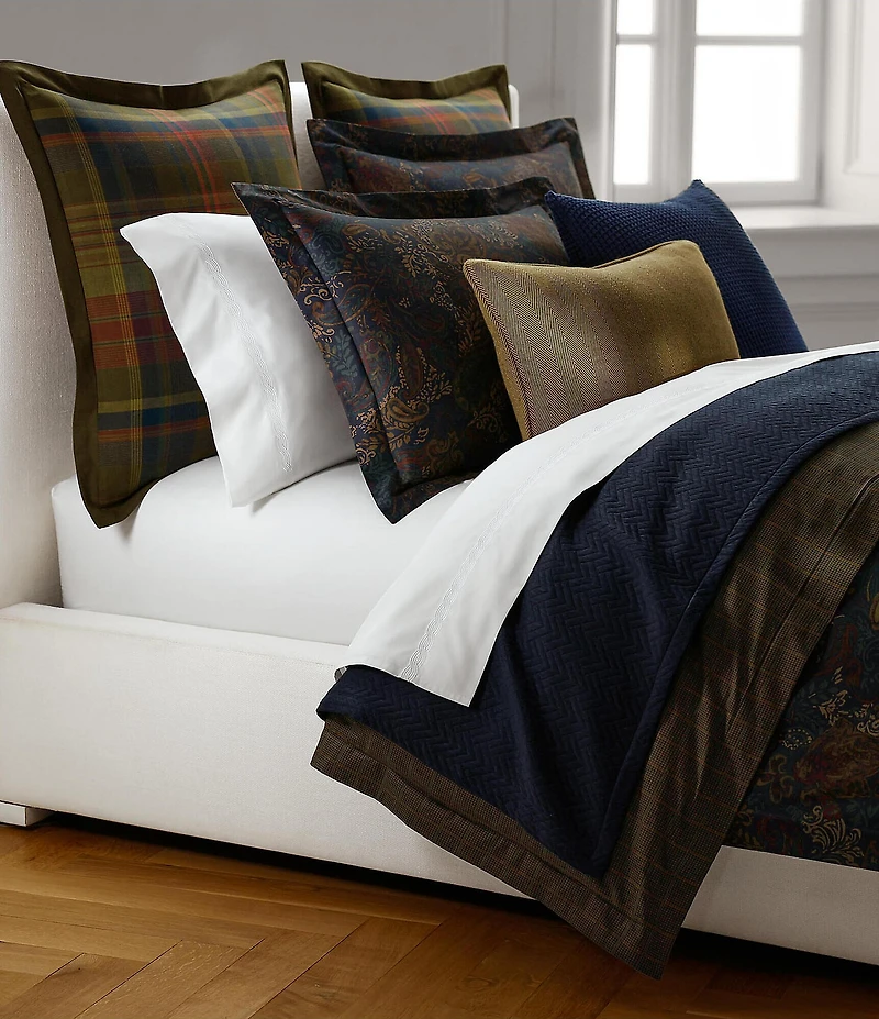 Lauren Ralph Lauren Oren Menswear Inspired Plaid Euro Sham
