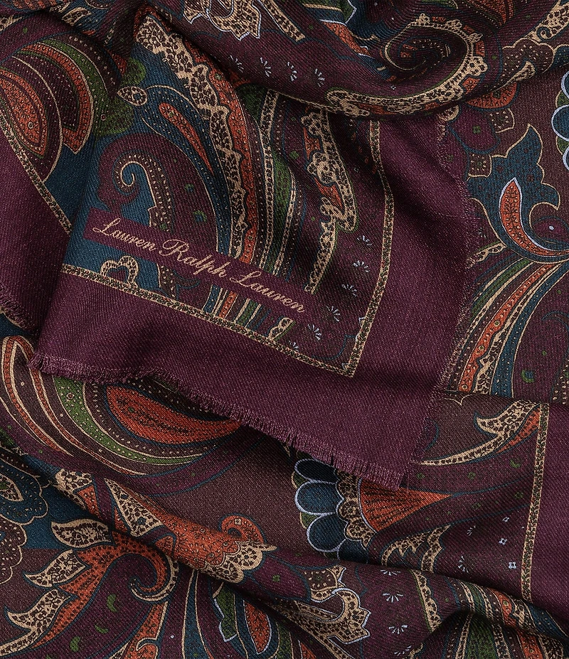 Lauren Ralph Lauren Paisley Oversized Oblong Scarf