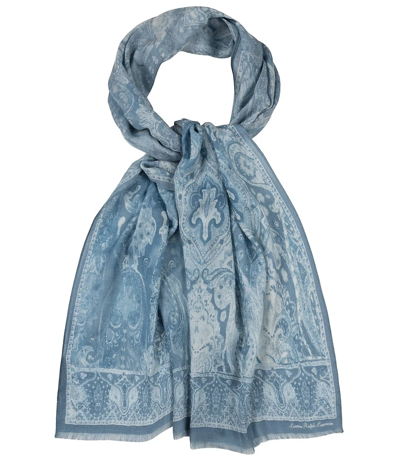 Lauren Ralph Lauren Paisley Oversized Oblong Scarf