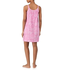 Lauren Ralph Lauren Paisley Print Scoop Neck Sleeveless Short Nightgown