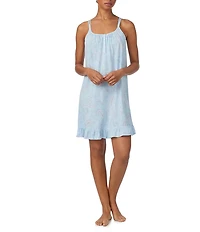 Lauren Ralph Lauren Paisley Print Sleeveless Scoop Neck Jersey Knit Chemise