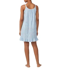 Lauren Ralph Lauren Paisley Print Sleeveless Scoop Neck Jersey Knit Chemise