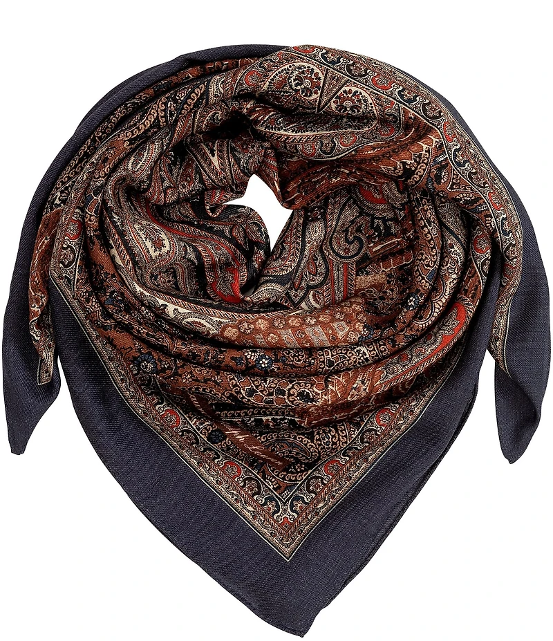 Lauren Ralph Lauren Paisley Wool Square Scarf