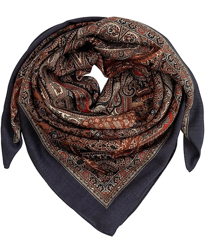 Lauren Ralph Lauren Paisley Wool Square Scarf