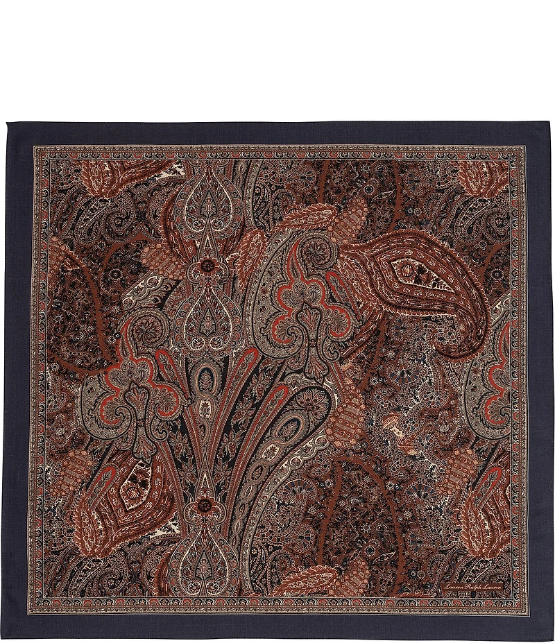 Lauren Ralph Lauren Paisley Wool Square Scarf