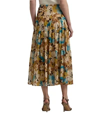 Lauren Ralph Lauren Pauldina Floral Aline Midi Skirt
