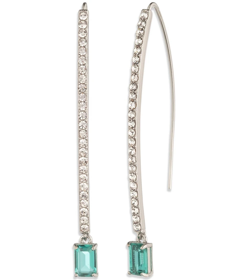 Lauren Ralph Lauren Pave Stone Threader Earrings