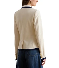 Lauren Ralph Lauren Peak Lapel Long Sleeve Double Breasted Blazer