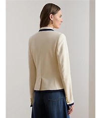 Lauren Ralph Lauren Peak Lapel Long Sleeve Double Breasted Blazer