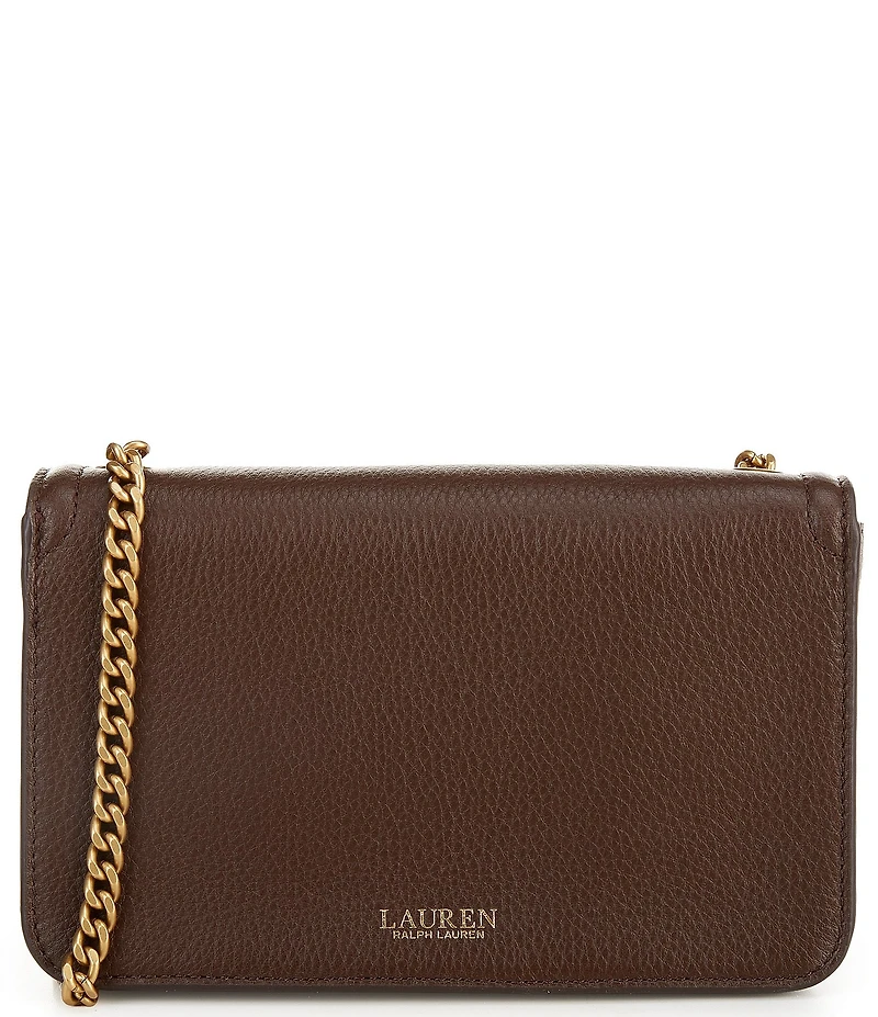 Lauren Ralph Lauren Pebbled Leather Bradley Crossbody Wallet