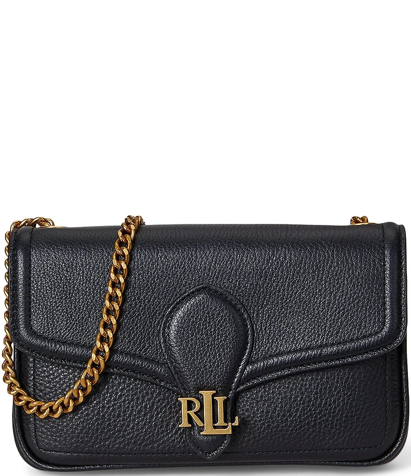 Lauren Ralph Lauren Bradley Pebbled Leather Wallet Crossbody Bag