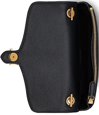 Lauren Ralph Lauren Bradley Pebbled Leather Wallet Crossbody Bag